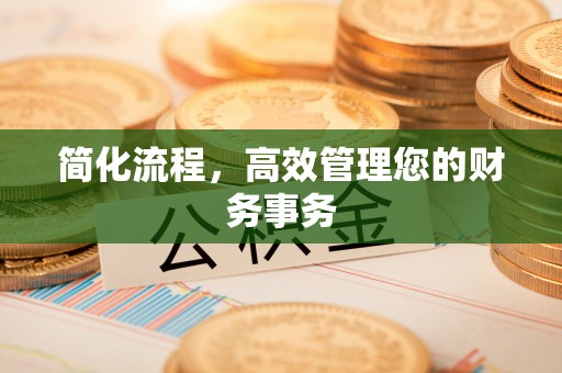宜君简化流程，高效管理您的财务事务